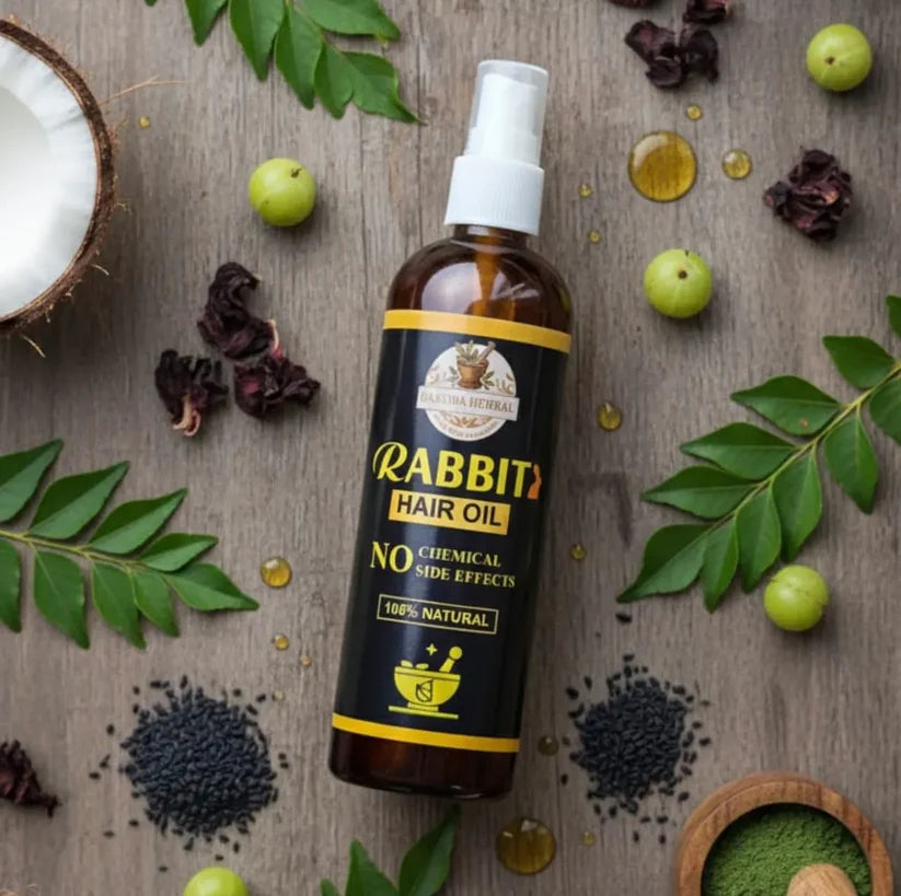 Rabit Herbal Hair Oil - 100% Effective!
